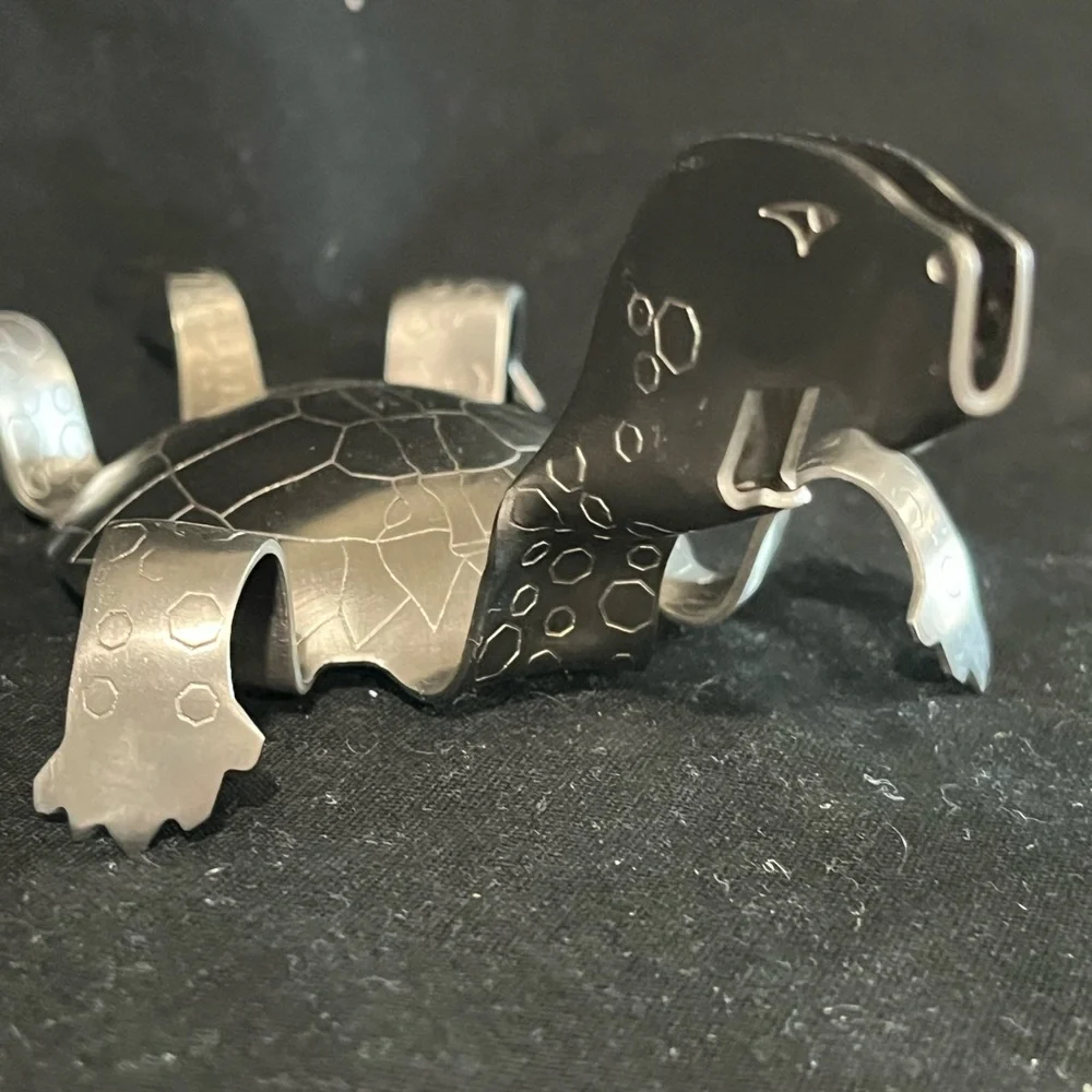 Silver Metal Turtle Reptile bottle opener